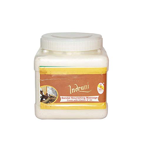 Indrani Sandal Nourishing Massage Cream with Vitamin E Oil for Women - 5kg Moisturizing & Softening Body Cream for Dry Skin, Hands & Feet - Perfect for Spa, Massage & Daily Skincare Routine