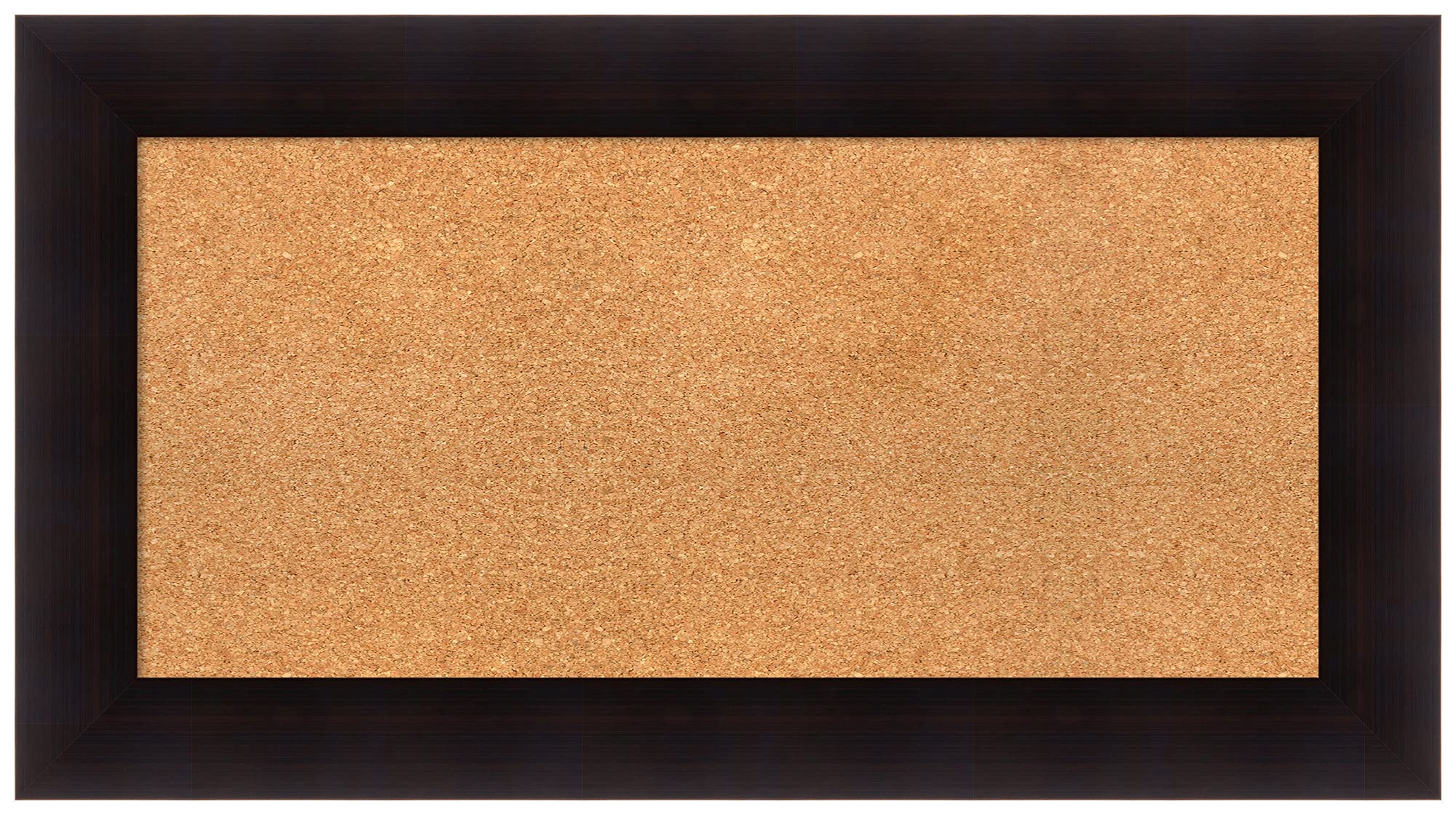 Custom Natural Cork Bulletin Board - 36x20 Inches (Various Sizes Available) with Portico Espresso Wood Frame - Pin Board for Office, Home, or Classroom Organization - Perfect for Notes, Photos & Reminders