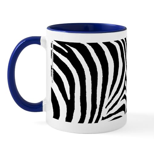 White/Navy Inside - Zebra Stripe Mug