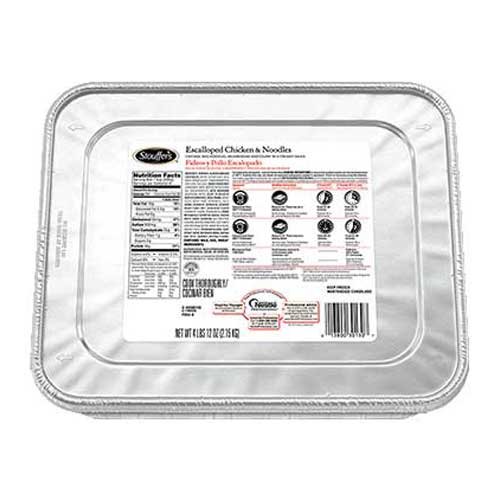 Nestle Stouffers Escalloped Chicken and Noodles - 76 oz (4-Pack) | Frozen Dinner for Family Meals & Quick Weeknight Dinners
