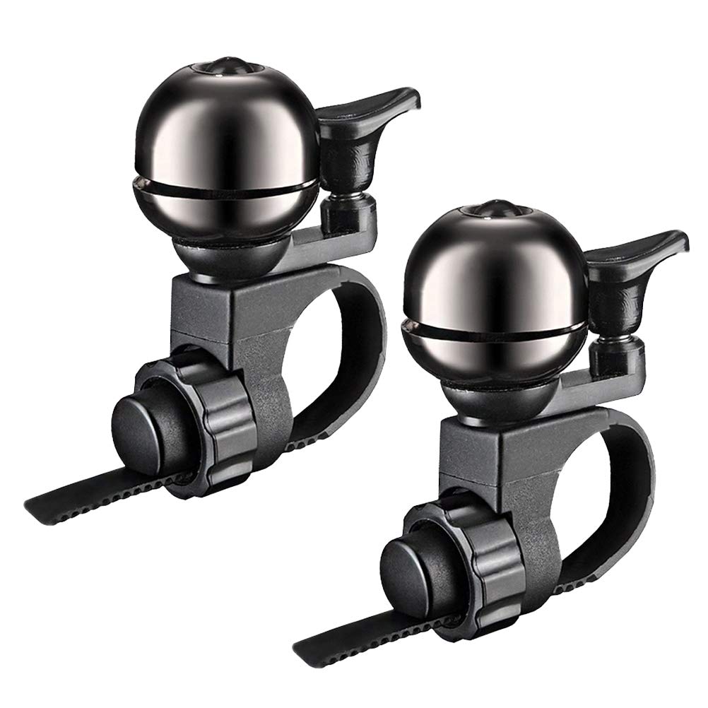 **Abaodam Bike Horn - 2 Pack Mountain Bike Bell, Loud & Durable Bicycle Accessories for Outdoor Cycling, Hiking & Commuting (Black)**