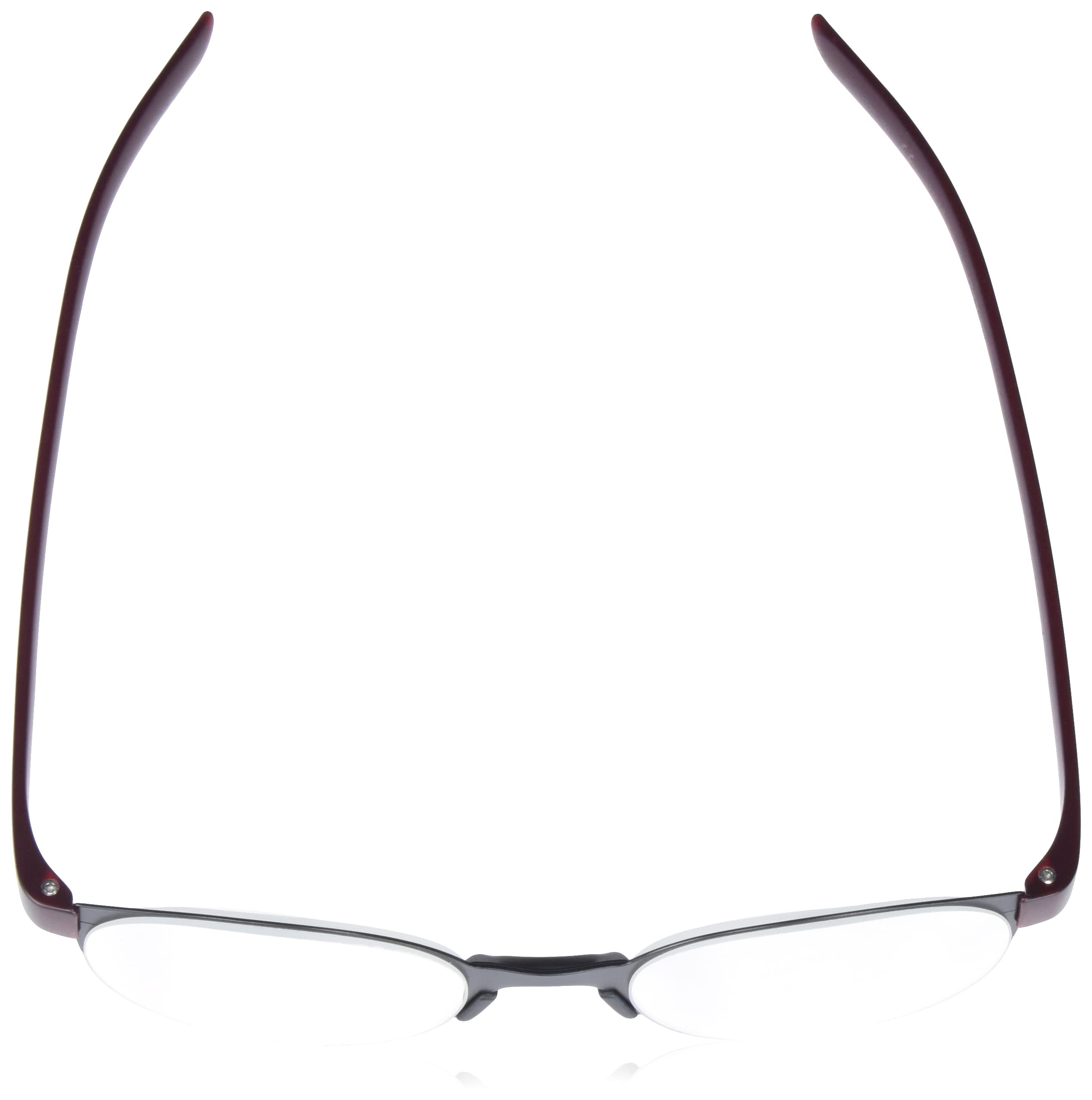 Porsche Design P8812 B Black/Red Reading Glasses - Stylish & Lightweight for Office, Reading & Computer Use