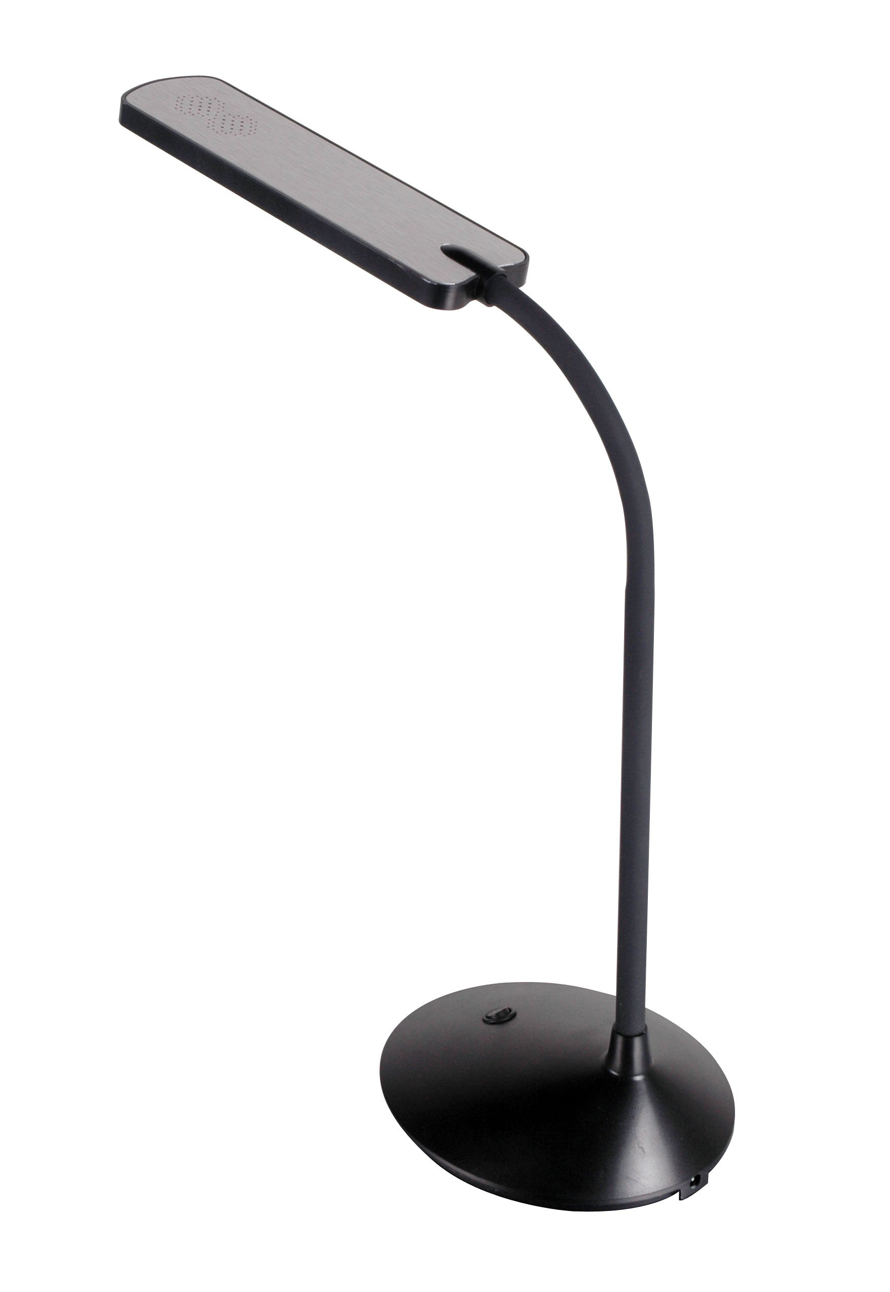 SYLVANIA 60030 Adjustable LED Desk Lamp - 6W Energy Efficient, 385 Lumens, Flexible Gooseneck for Home Office, Study & Reading - Black Modern Task Lighting