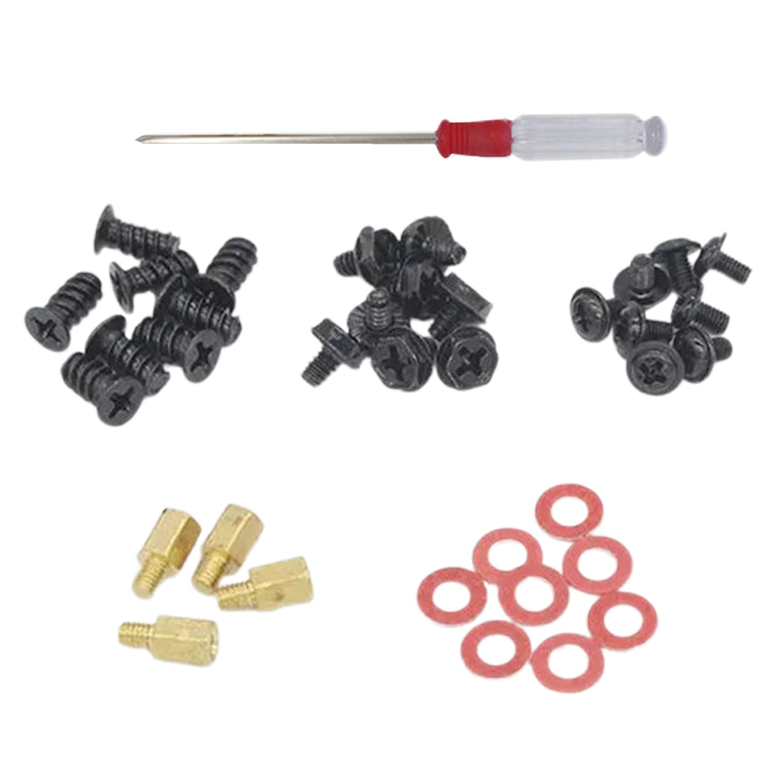 Durable Computer Screws & Motherboard Standoffs Kit for PC Case - Perfect for PC Assembly, Mounting & Repair | Ideal for DIY Computer Builds & Upgrades