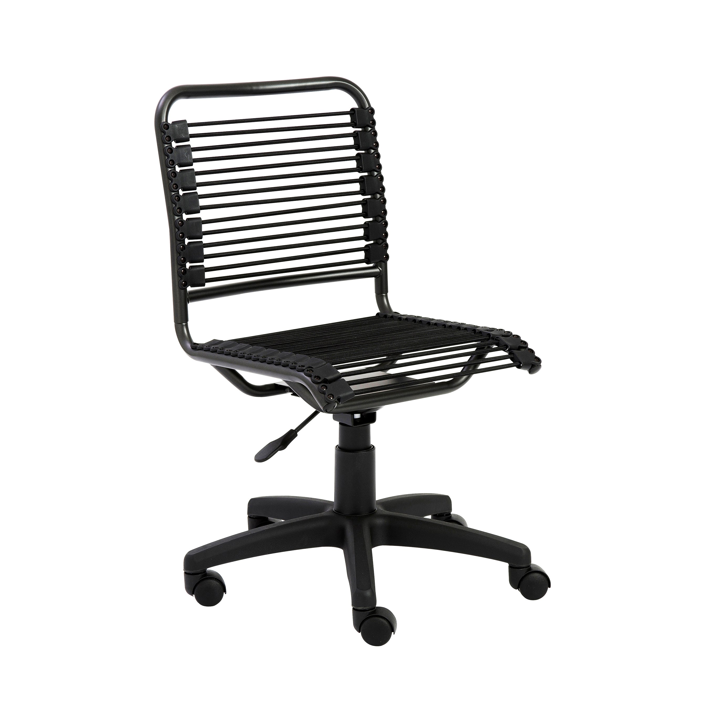 Bungie Low Back Office Chair - Black Mesh with Graphite Frame & Base - Ergonomic Desk Chair for Home & Office Workspace