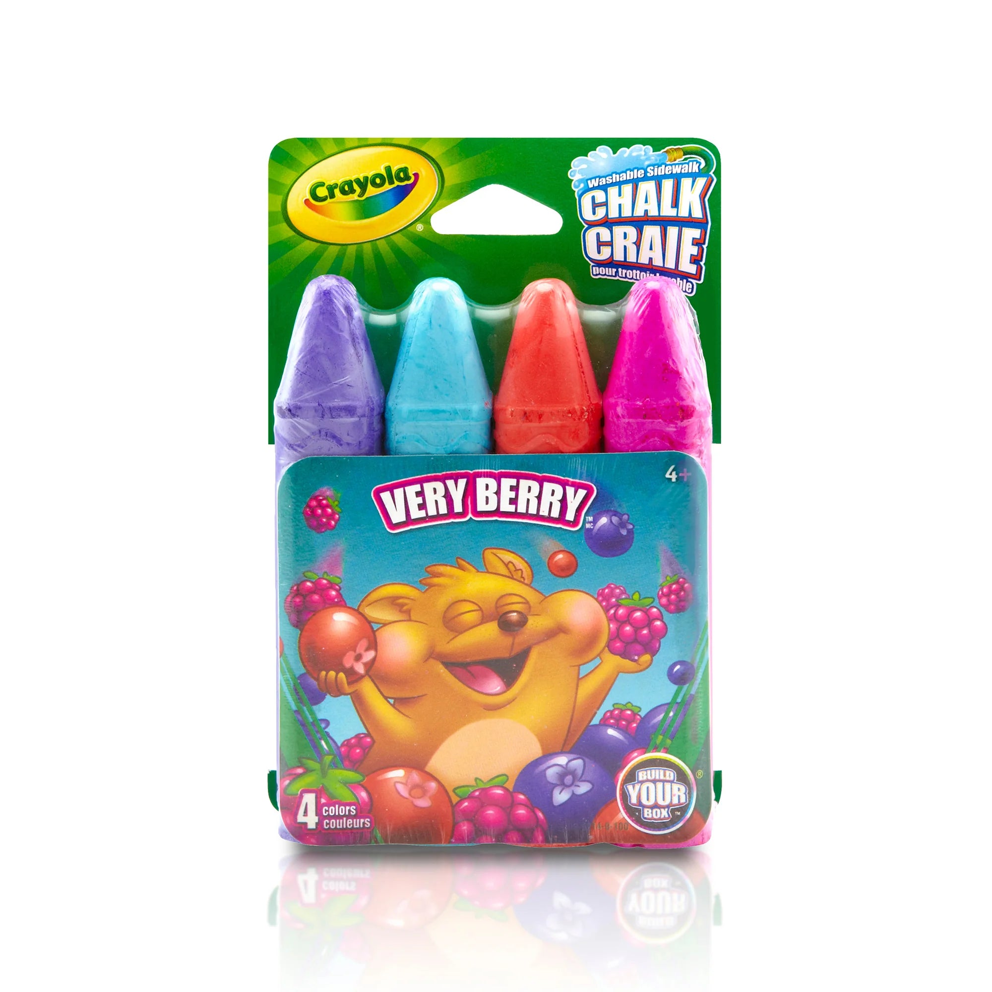 Crayola Sidewalk Chalk 4 Pack - Vibrant Outdoor Drawing Chalk for Kids - Perfect for Driveway Art, Playground Fun & Summer Activities