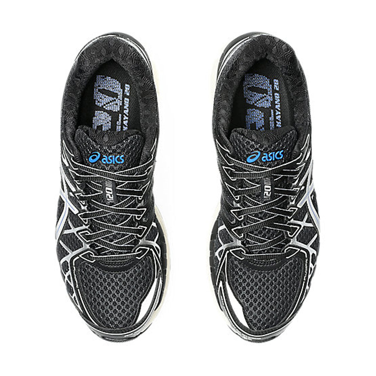 ASICS GEL-Kayano 20 Running Shoes for Men - Black/Pure Silver | Stability & Cushioning for Long-Distance Running, Jogging, and Gym Workouts