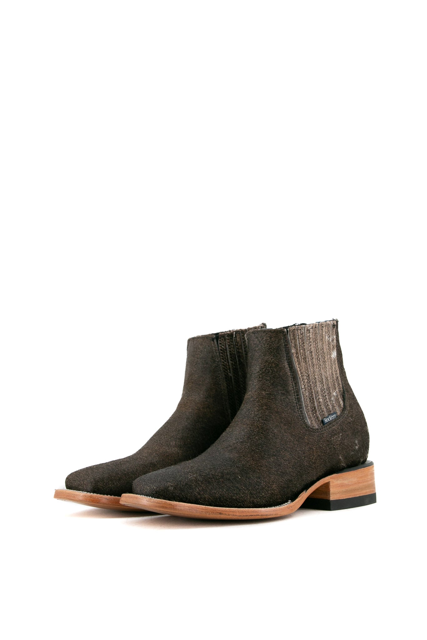 Women's Cowhide Square Toe Ankle Boots - Size 8, Comfortable & Stylish Western Booties for Fall/Winter | Perfect for Casual Outfits, Office Wear & Date Nights