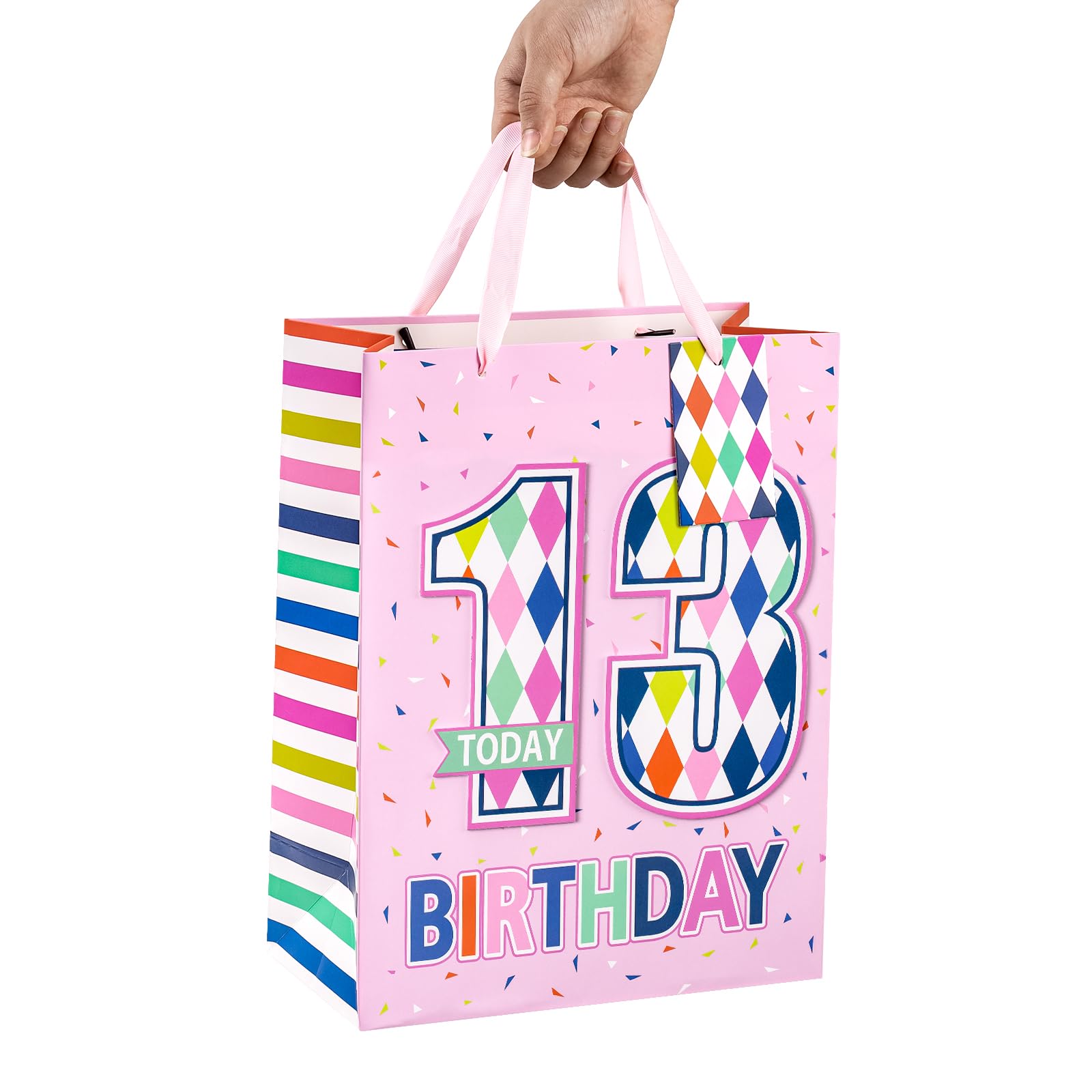 Pink Birthday Gift Bag with Card for Girls - Party Favors & Gifts