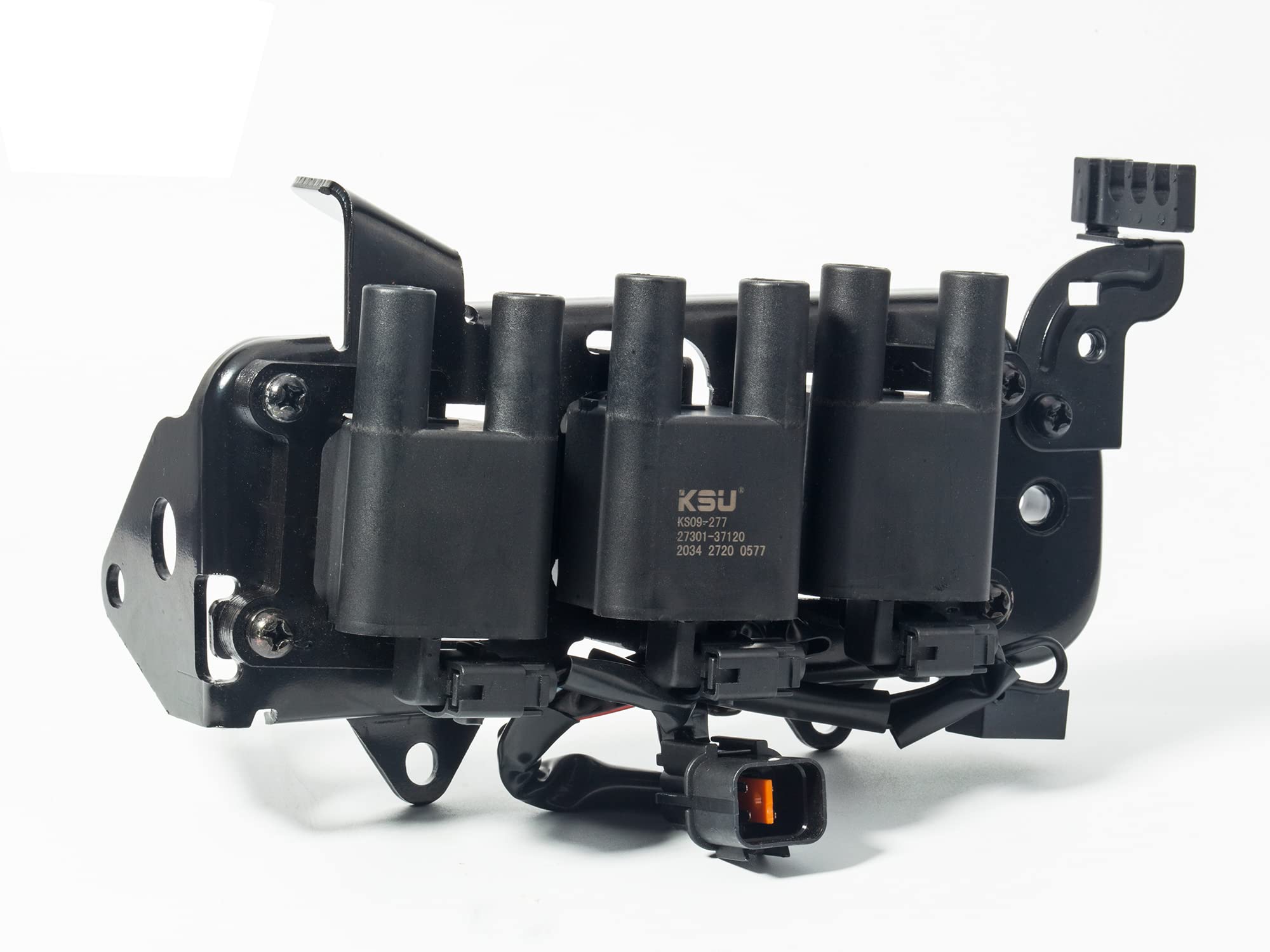High Performance KSU Ignition Coil Pack Replacement for Hyundai Santa Fe 2.7L V6 (2001-2006) & Tiburon 2.7L V6 (2003-2008) - Compatible with UF425 UF428 UF429 27310 37120 37130 37140 - Improves Engine Power & Fuel Efficiency for Smooth Driving