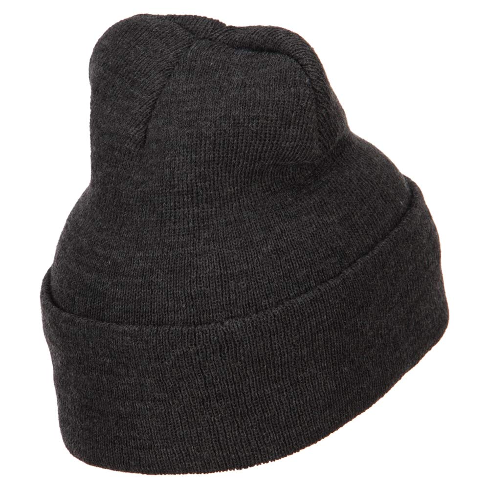 Mini Broken Heart Embroidered Long Beanie - Winter Warm Knit Hat for Women & Men - Perfect for Cold Weather, Outdoor Activities, and Fashion Accessories