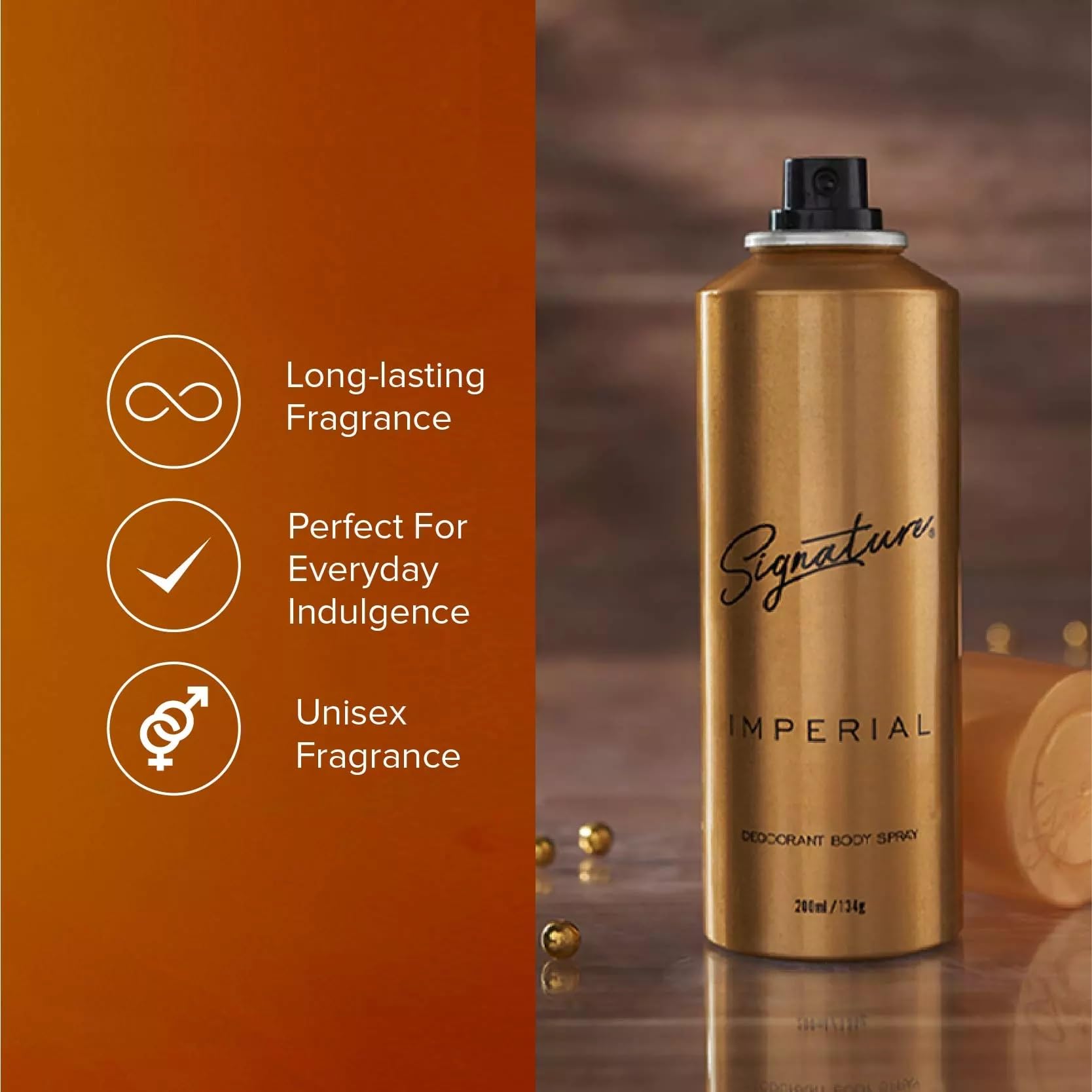 Imperial Deodorant Body Spray for Men & Women - Long-Lasting Fragrance & Odor Protection (200ml) | Fresh Scent for Gym, Work & Daily Use