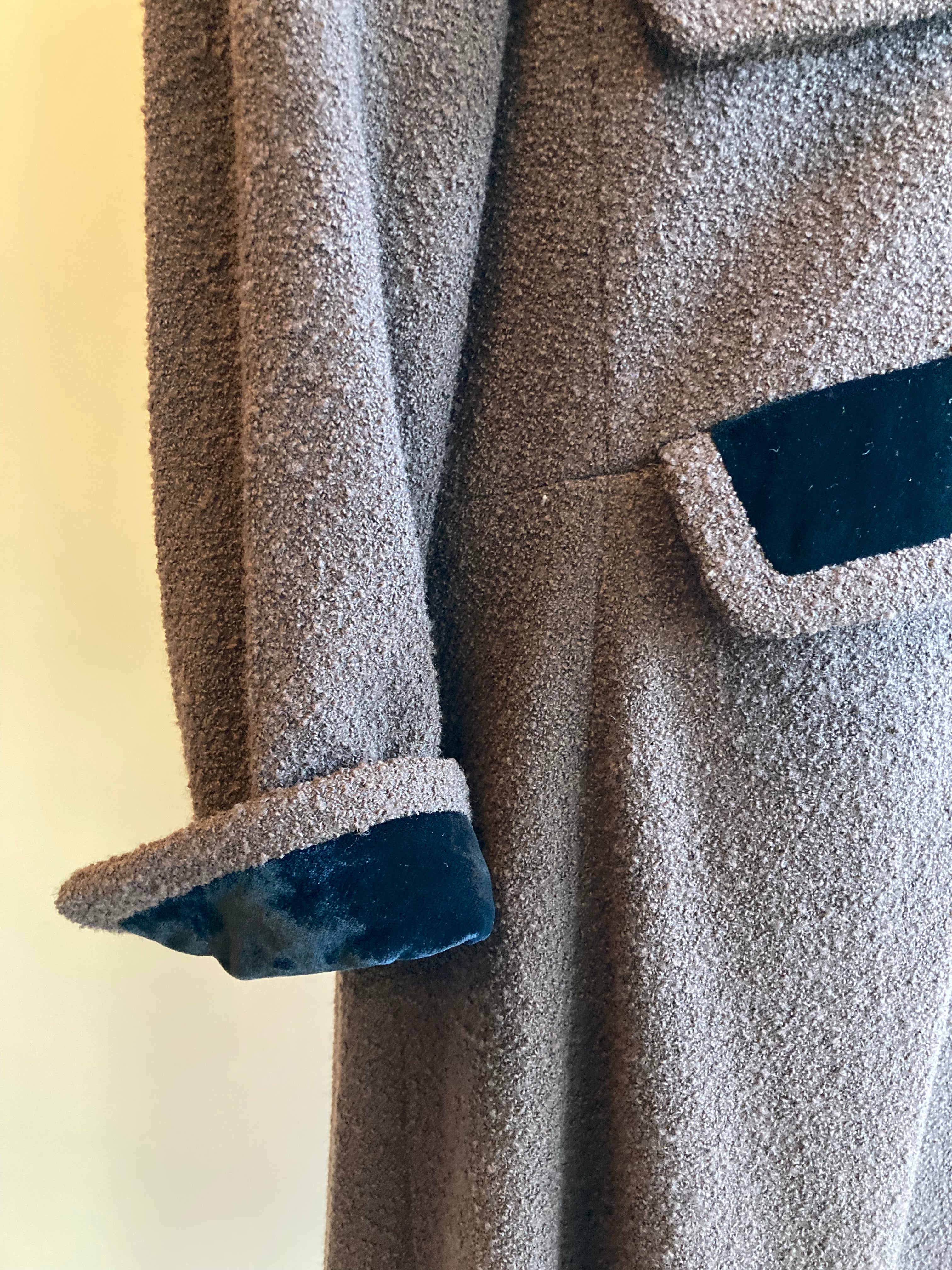 Vintage Boucle Coat for Women - Elegant Wool Blend Winter Jacket with Notched Lapel | Perfect for Office, Parties & Cold Weather Outfits