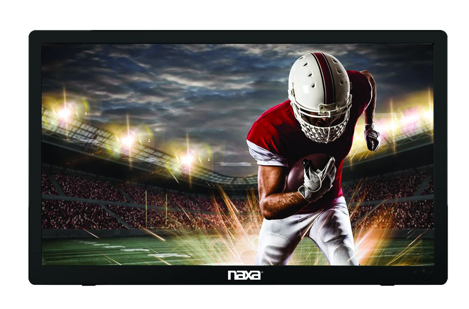 Naxa Electronics NT-1600 16-inch Portable Digital TV with Built-in ATSC Tuner - HD Over-The-Air TV, USB Multimedia Player, Rechargeable Battery, AC/DC Power - Perfect for Road Trips, Camping & Emergency Use