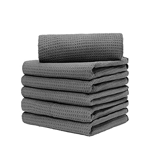 6-Pack Microfiber Car Drying Towels - Super Absorbent Cleaning Cloths for Kitchen, Dishes & Dusting