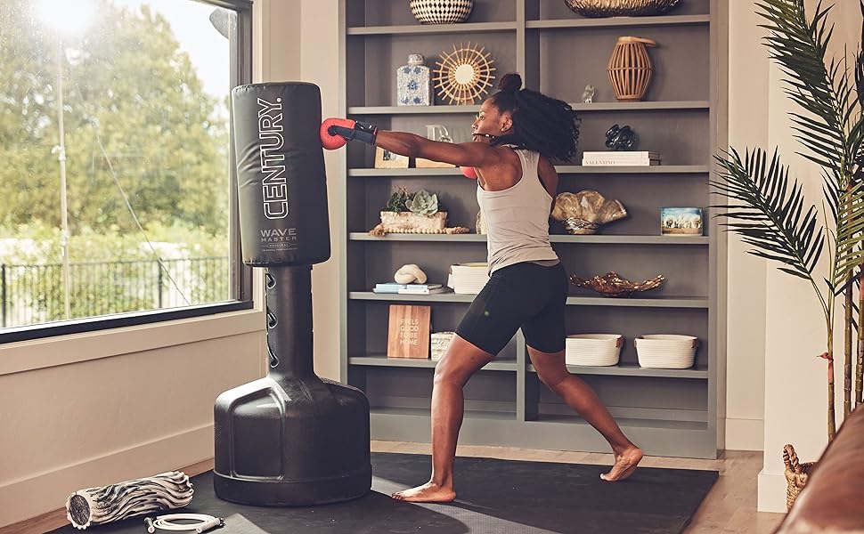 Century Original Wavemaster Freestanding Heavy Punching Bag for Boxing, MMA & Home Gym Training - Professional Grade Punching Bag for Adults & Teens