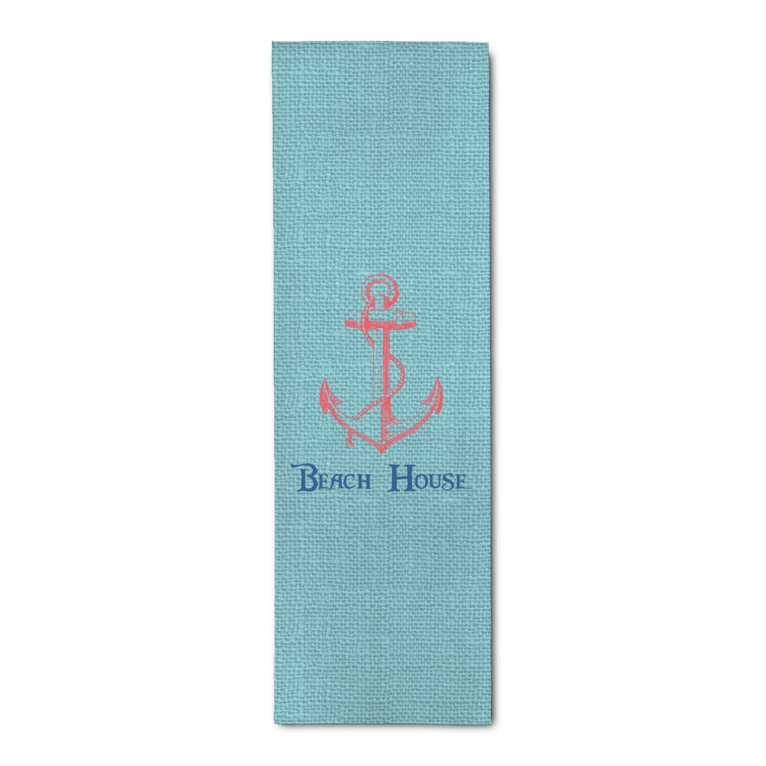Custom Personalized Chic Beach House Runner Rug 2.5'x8' - Non-Slip Coastal Decor for Entryway, Hallway, or Bathroom - Perfect for Vacation Homes and Beachfront Properties