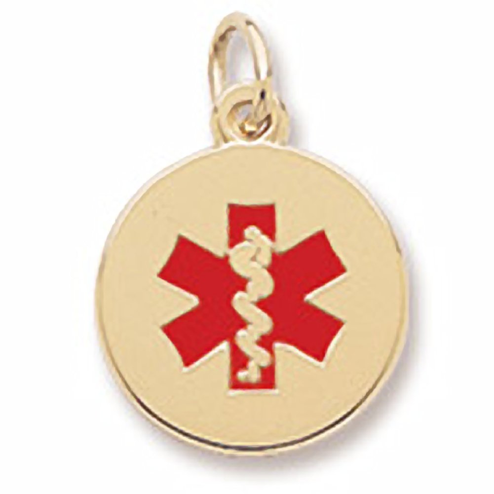 Sterling Silver Medical Symbol Charm - Caduceus & Rod of Asclepius Pendant for Jewelry Making, Bracelets & Necklaces - Perfect for Nurses, Doctors & Healthcare Professionals Gifts