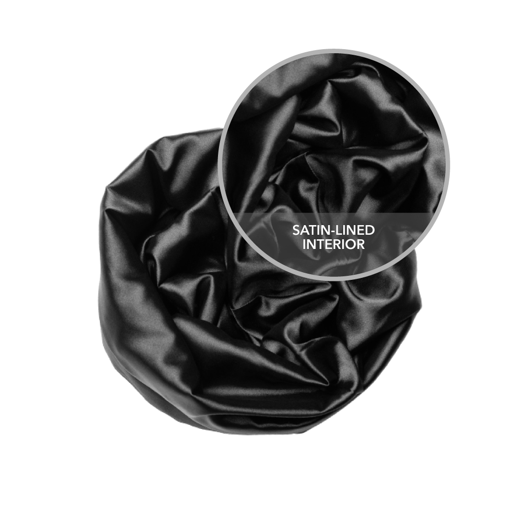Bundle and Save: Hairbrella Satin Lined Sleep Cap for Curly & Natural Hair - Protect Hair While Sleeping, Travel & Gym Use