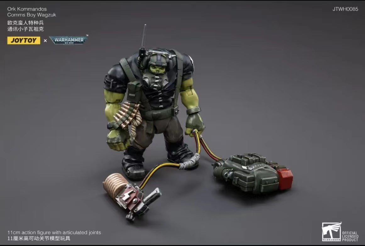 JOYTOY 1/18 Scale Warhammer 40K Ork Kommandos Action Figure - Highly Detailed Collectible Model for Tabletop Gaming & Display