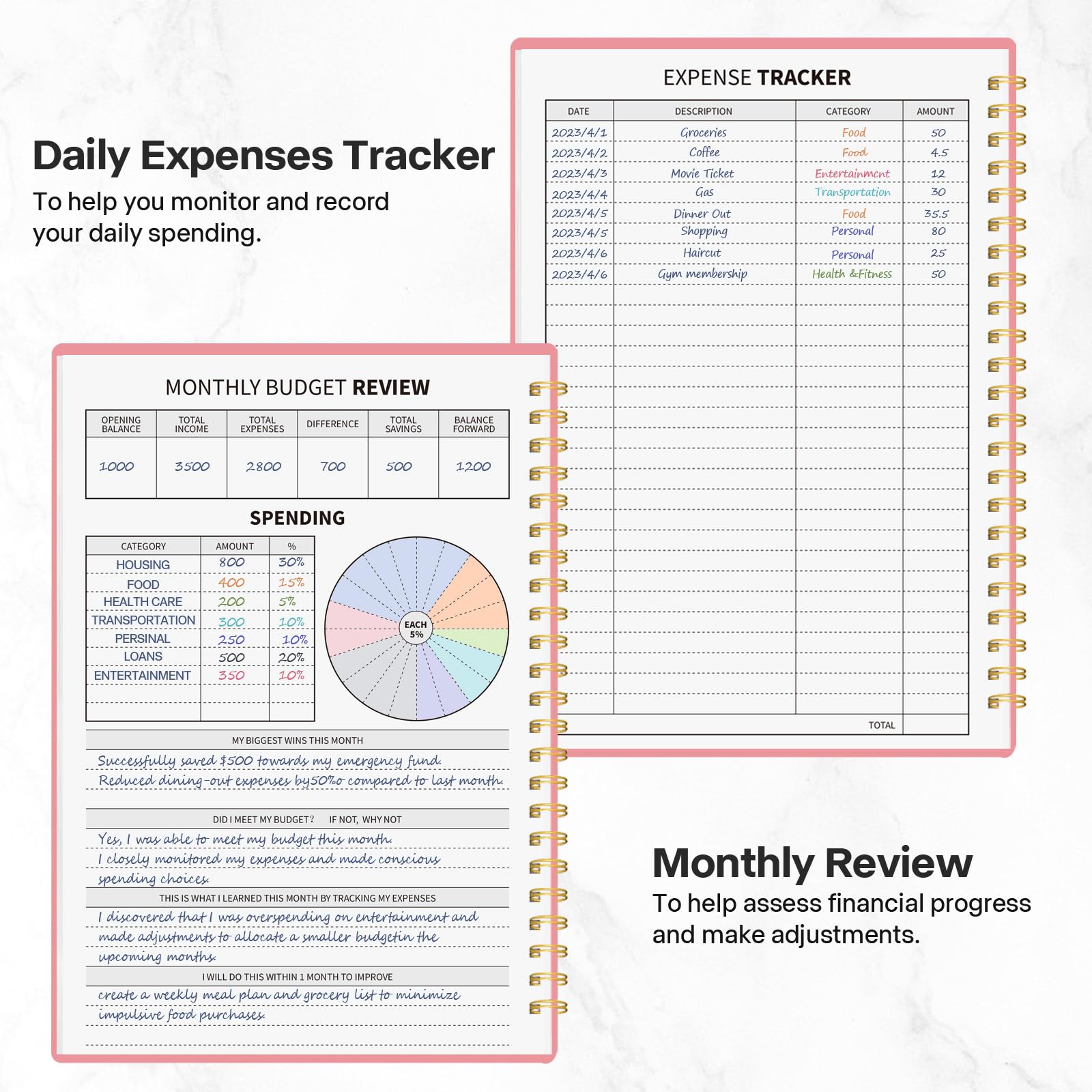 2025 Budget Planner - Expense Tracker & Savings Goals for Personal Finance