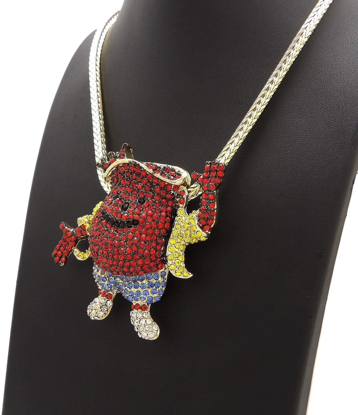 Cool Men's Pendant Necklace with Franco Chain - Stylish Hip Hop Jewelry for Gifts, Parties & Everyday Wear