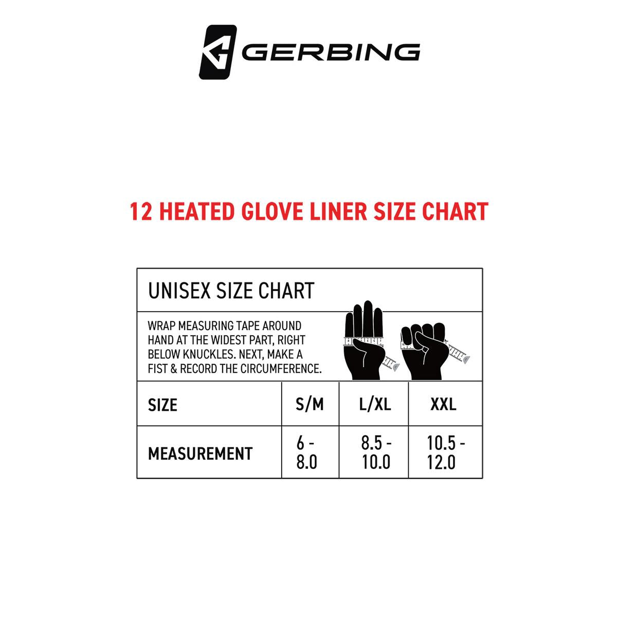 Gerbing Heated Glove Liners for Men & Women - Battery Powered Winter Gloves for Motorcycle Riding, Skiing & Outdoor Activities - Thermal Insulated Touchscreen Compatible