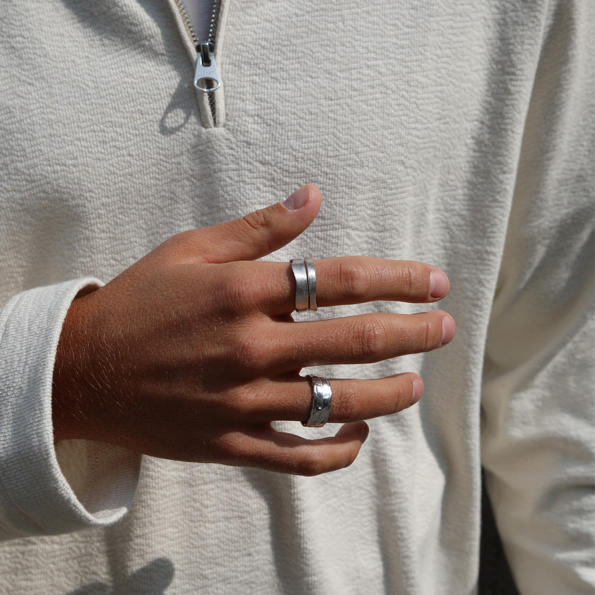 Black Lined Ring for Women - Elegant Minimalist Stackable Band - Perfect for Everyday Wear, Gifts & Special Occasions