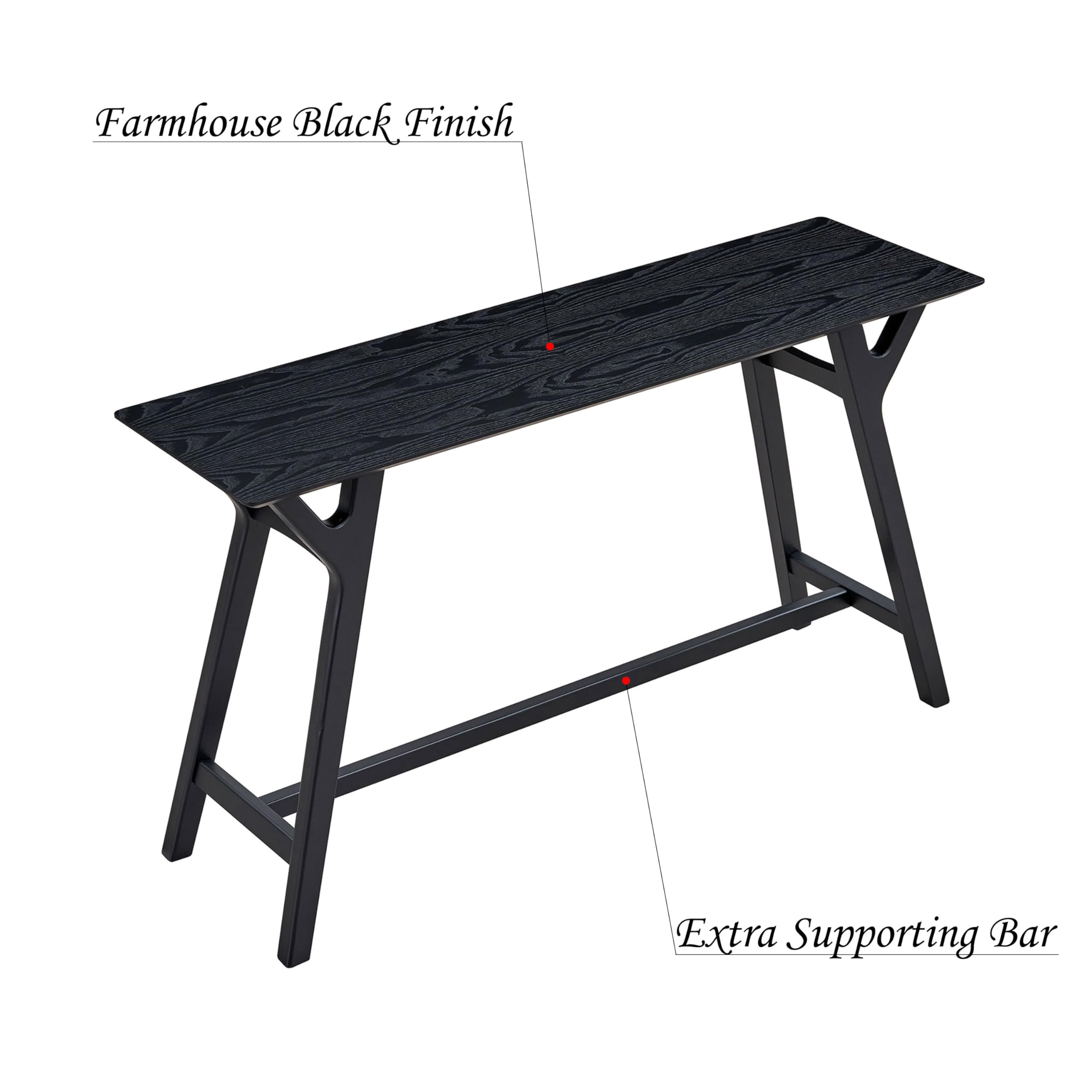 Rustic Farmhouse Console Table 59
