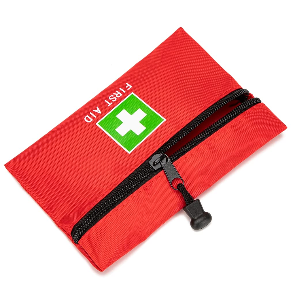 Jipemtra First Aid Backpack - Empty Red Emergency Medical Backpack for Camping, Hiking, Trekking | First Responder & Home Health Supplies | Perfect for Outdoor Adventures & Emergency Preparedness