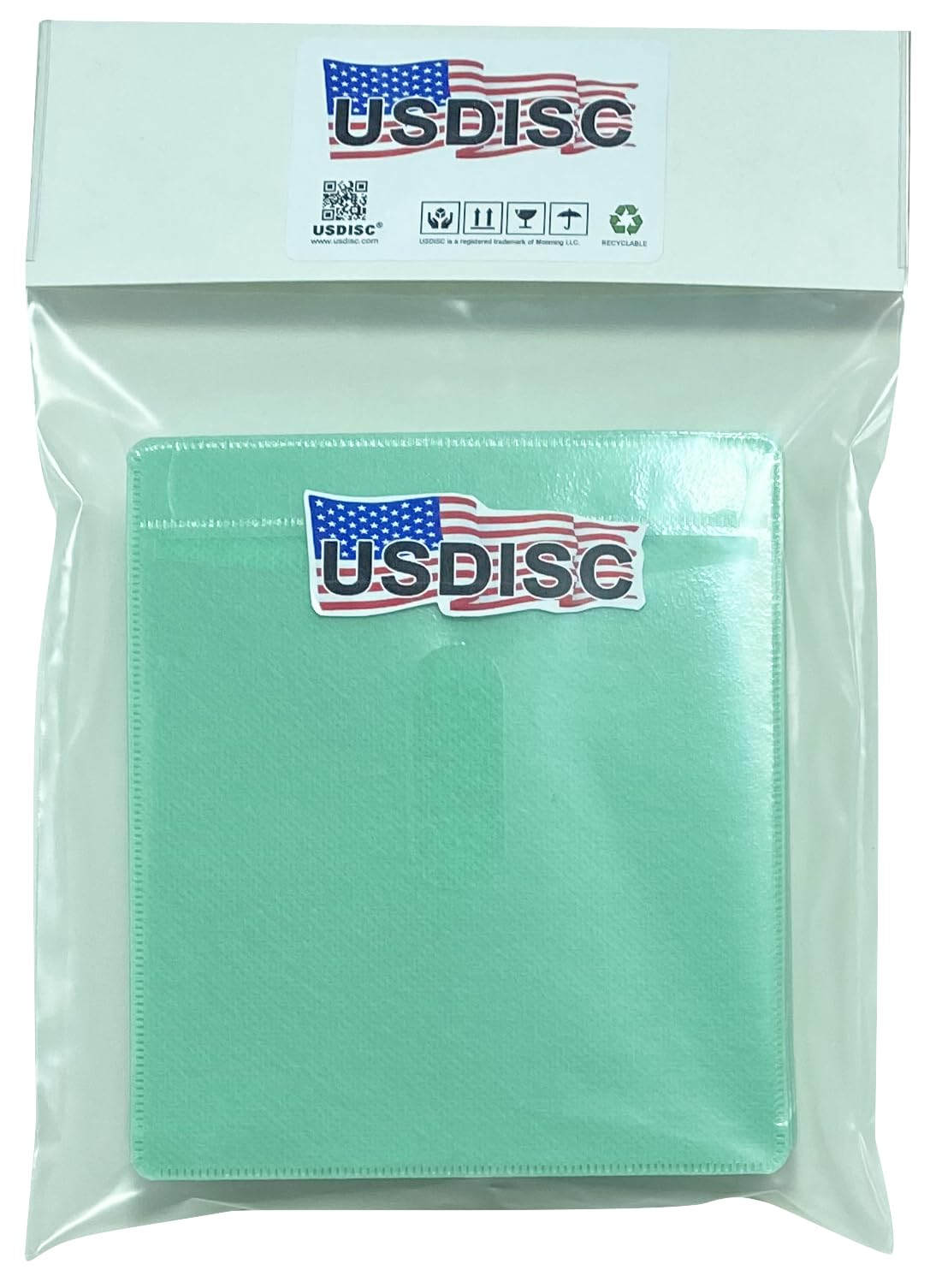 5000 Pack Double-Sided Green Plastic Sleeves for CDs/DVDs - Perfect for Media Storage & Organization