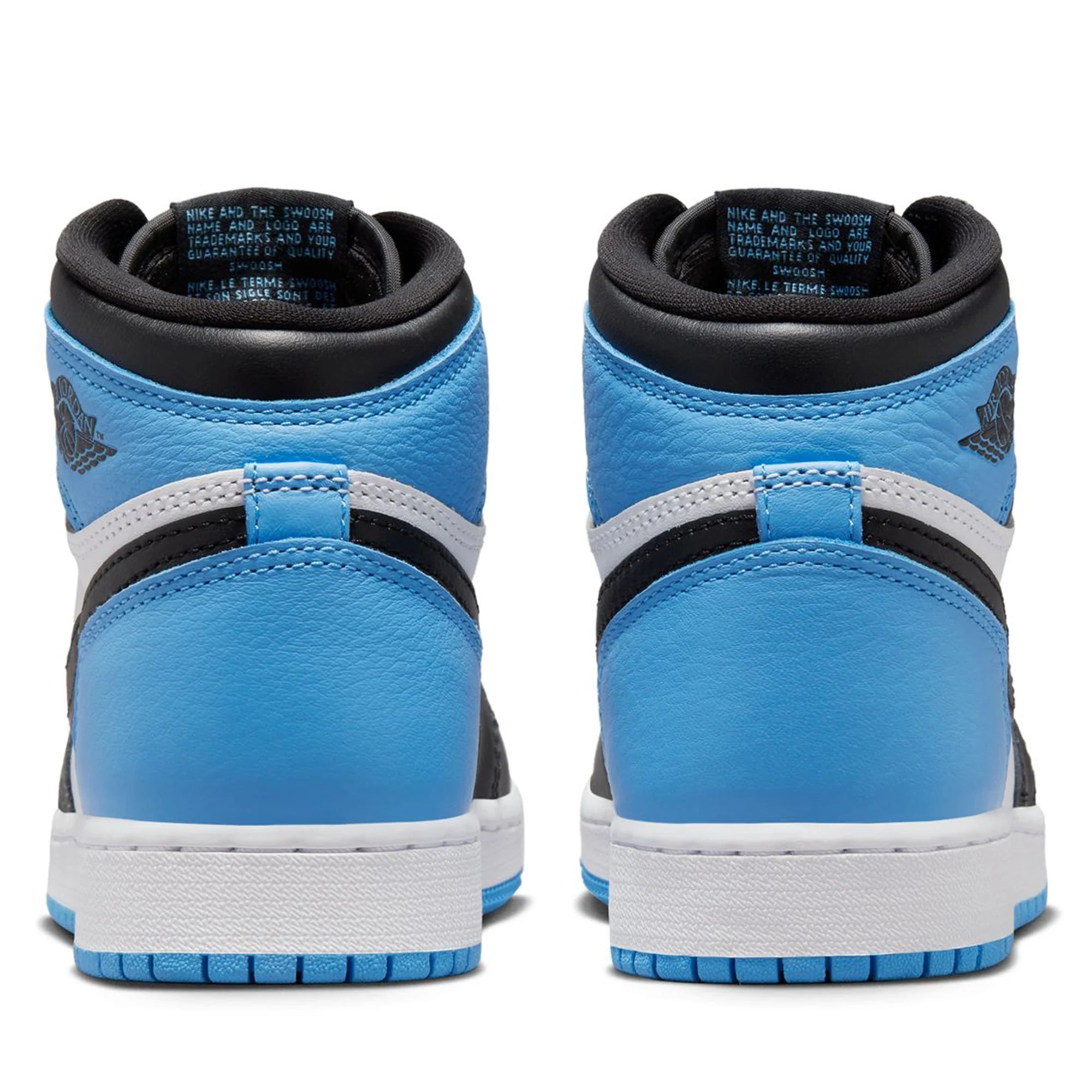 Air Jordan 1 Retro High OG GS UNC Toe Sneakers - University Blue, Black & White Colorway - Perfect for Basketball, Streetwear & Sneaker Collectors