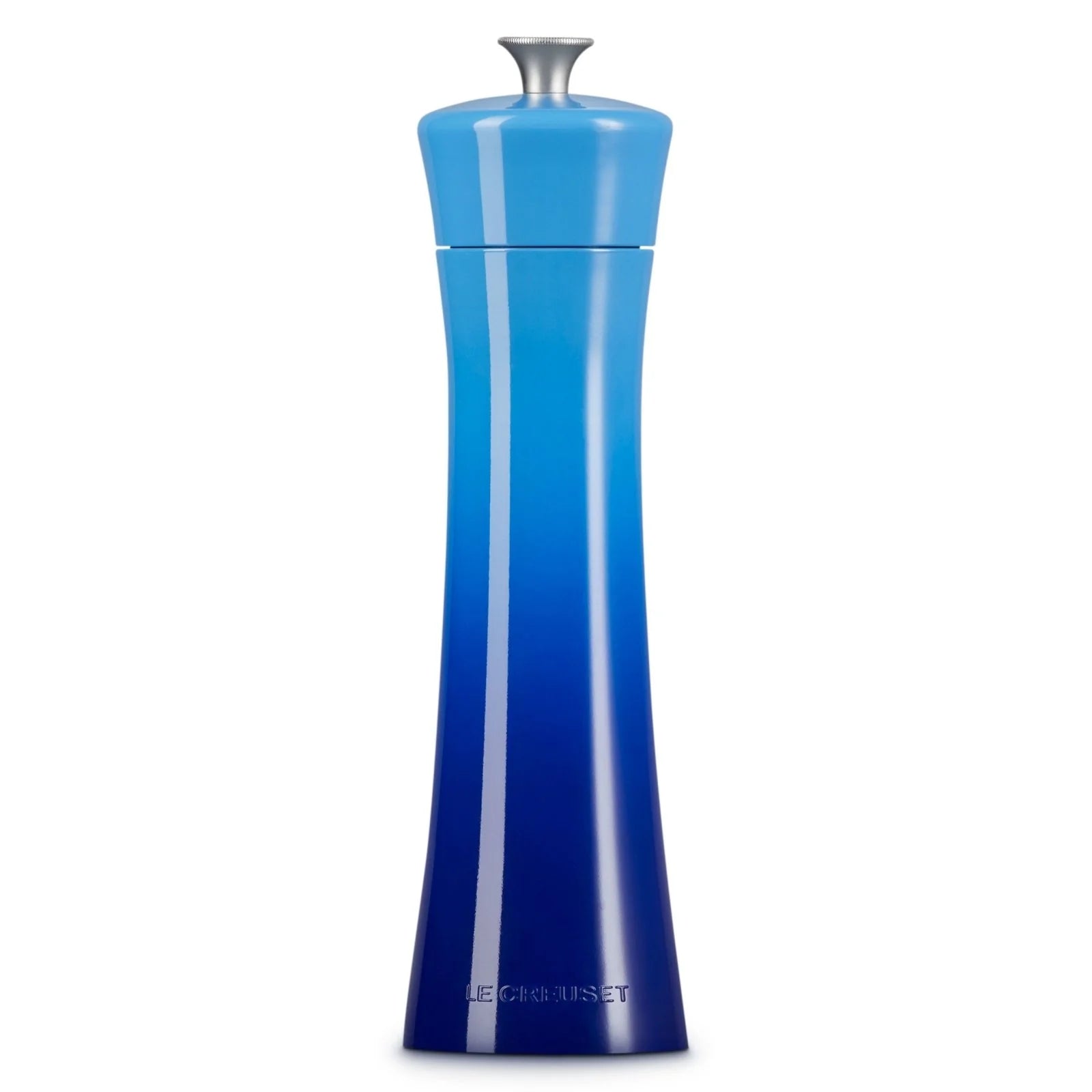 Le Creuset 20cm Blueberry Pepper Mill - Premium Stainless Steel Grinder for Fresh Ground Pepper - Perfect for Kitchen, Dining Table & Gourmet Cooking