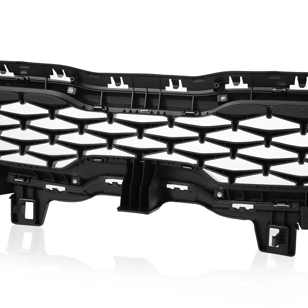 CROSSDESIG Front Upper Grille with Chrome Trim - Compatible with 2019-2020 Kia Forte | Replacement Car Grille for Enhanced Style & Vehicle Protection | Perfect for Auto Upgrades & Customization Projects
