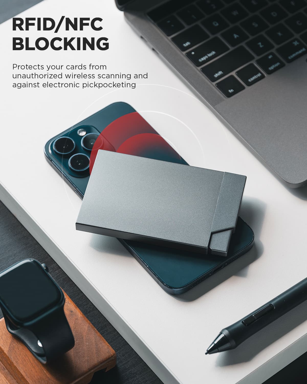 VC400 New Patented Pop-up Slim Card Holder - Ultra Thin RFID Blocking Wallet for Men & Women - Perfect for Travel, Business & Everyday Use
