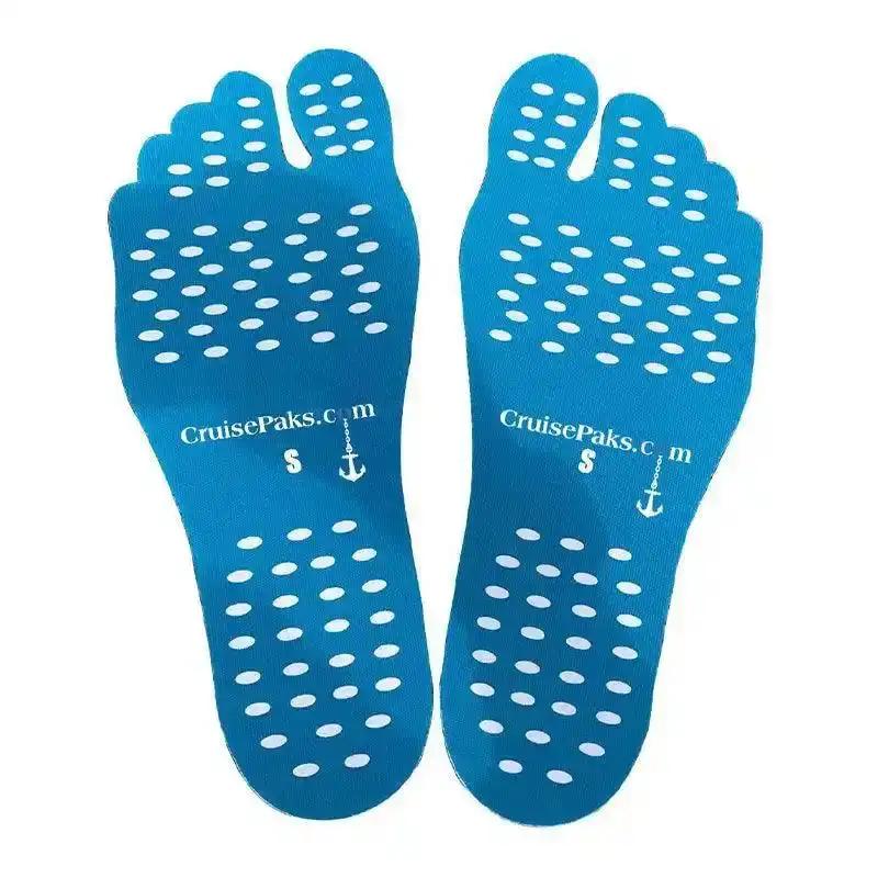 Barefoot Adhesive Foot Pads for Cruise Travel - Non-Slip Shoe Inserts for Women & Men, Perfect for Boat Shoes, Sandals & Beach Walking - Cruise Essentials & Vacation Must-Haves