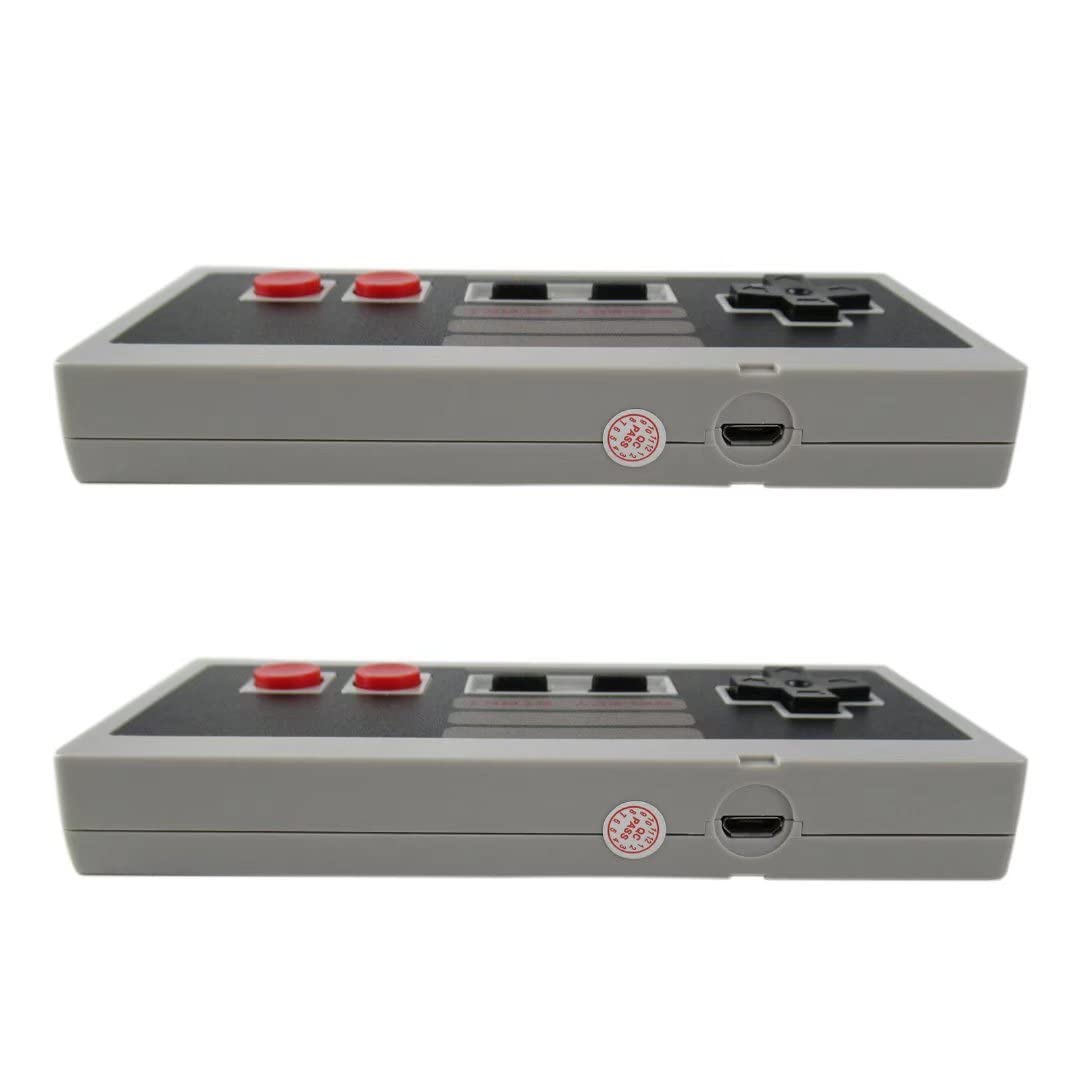 2.4GHz Wireless Game Controller with Turbo Function & Rechargeable Battery - Compatible with Mini NES Classic, PC, Mac, Raspberry Pi - Perfect for Retro Gaming & Emulation