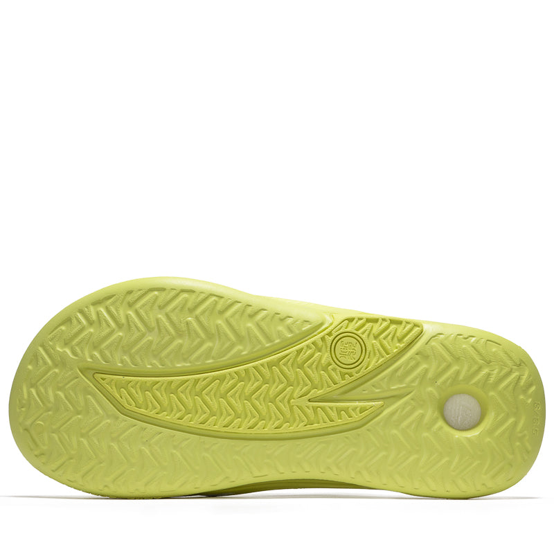 Anta Kai 1 Slide Sandals - Lime Green Color Comfortable Slides for Men & Women - Perfect for Beach, Pool, Gym and Casual Wear