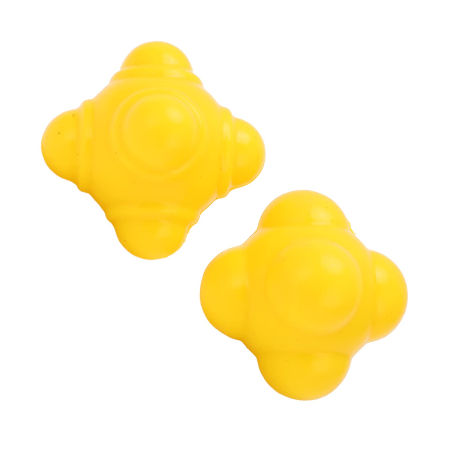 2Pcs Irregular Rubber Bounce Balls for Hand-Eye Coordination Training - Perfect for Kids Sports, Occupational Therapy & Gym Exercises
