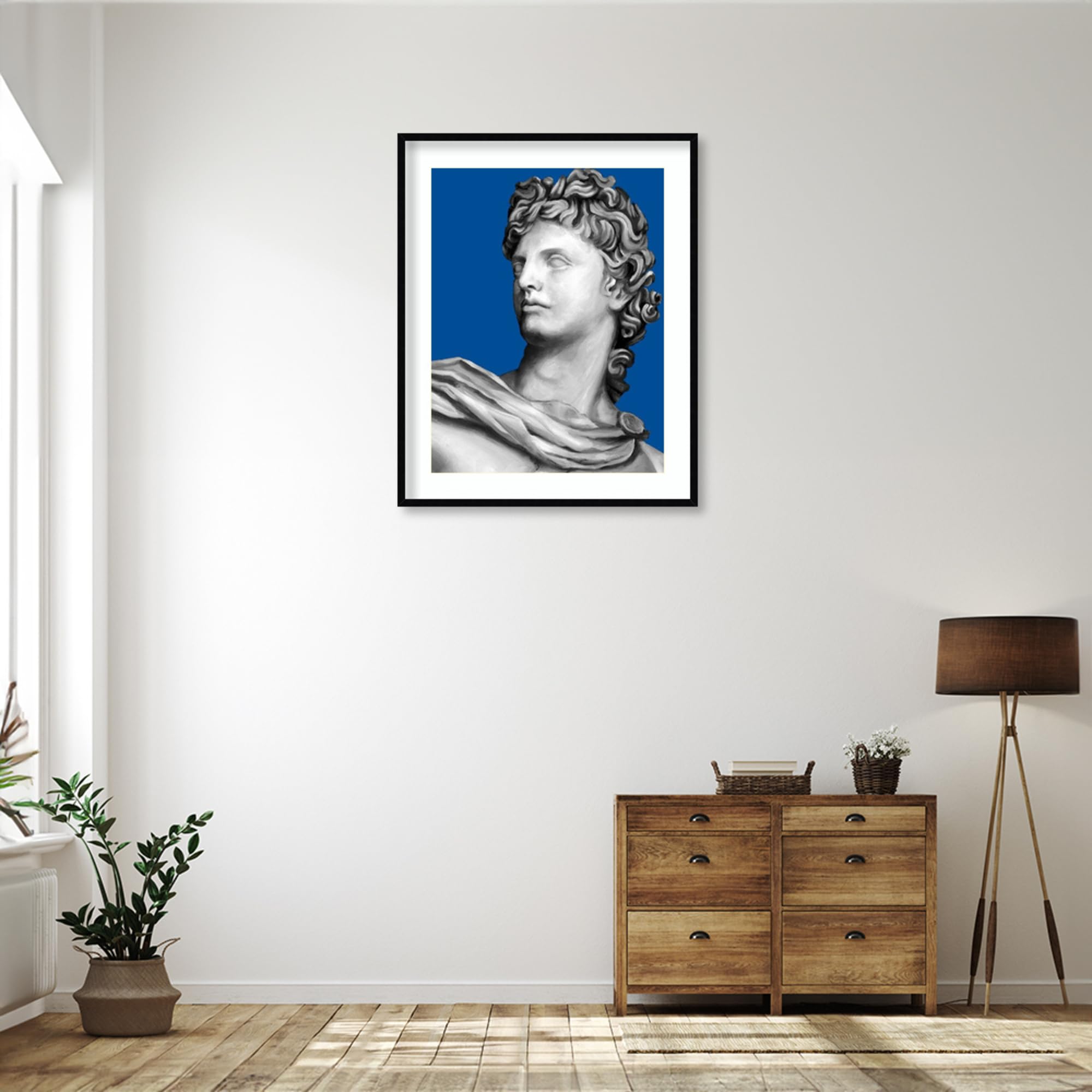 Amanti Art Framed Wall Art Print 41x33 - Custom Ornate Sculpture II by Ethan Harper - Traditional People Wall Decor - Large Poster Painting for Living Room, Bedroom, Bathroom & Kitchen - Perfect for Home, Office & Gift Giving