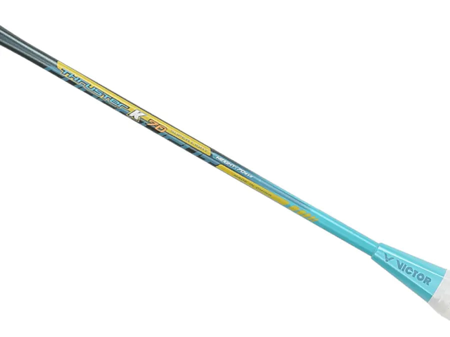 THRUSTER K 70 U Badminton Racket (Unstrung) - Dark Cyan | Lightweight Carbon Fiber Shaft | Professional Tournament Grade | Perfect for Competitive Play & Training Sessions