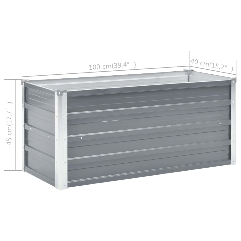 Galvanized Steel Raised Garden Bed 39.4