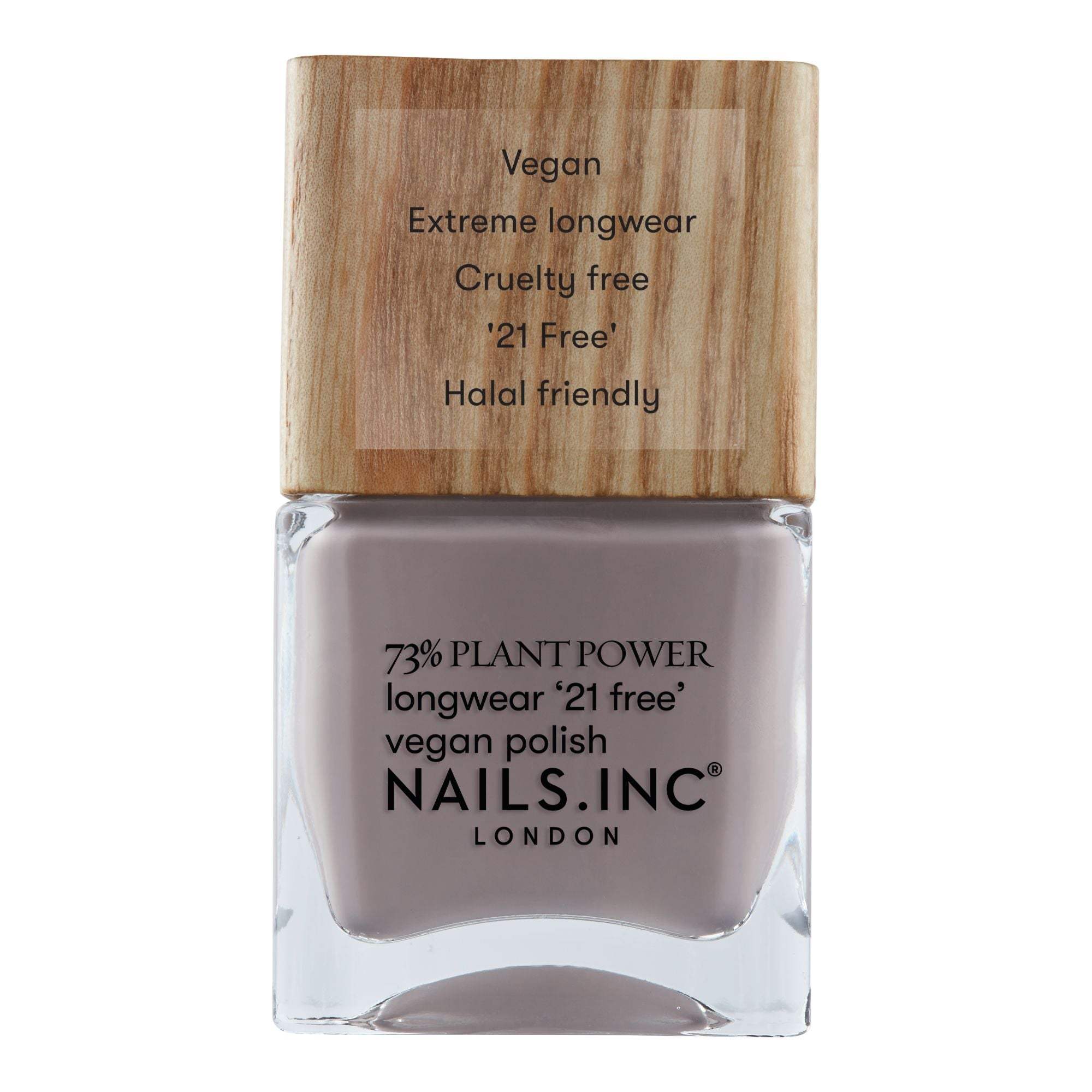 Nails Inc 73% Plant Power Vegan Nail Polish - What's Your Spirituality? | Cruelty-Free, Long-Lasting Formula for Everyday Wear & Special Occasions