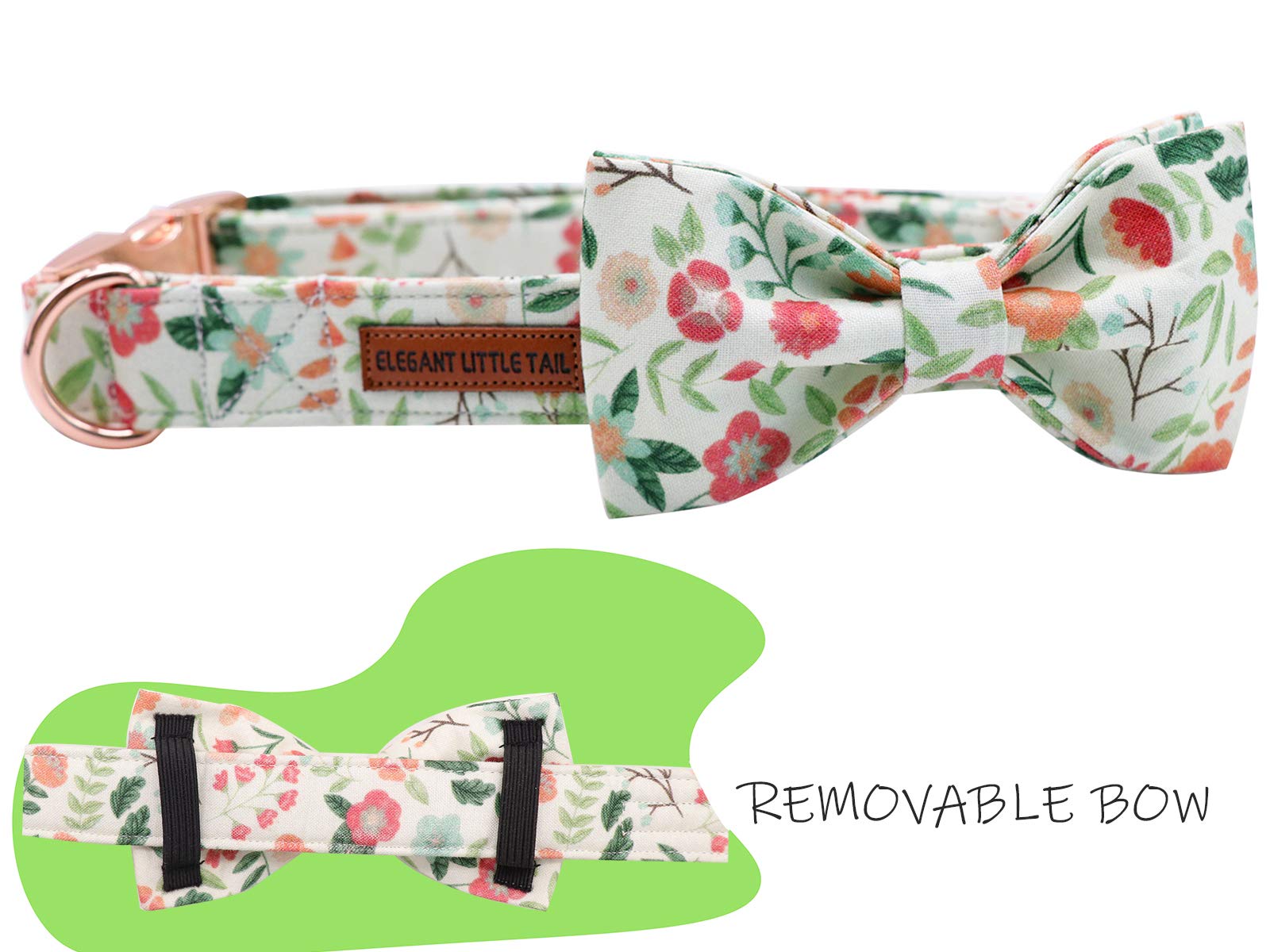 Elegant Adjustable Dog Collar with Bow Tie - Comfortable Pet Collar for Small, Medium & Large Dogs & Cats - Perfect for Parties, Weddings & Special Occasions