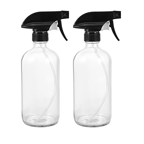 2 Pack 240ml Glass Essential Oil Spray Bottles with Fine Mist Nozzles - Perfect for Aromatherapy, DIY Beauty & Home Cleaning Refillable Bottles