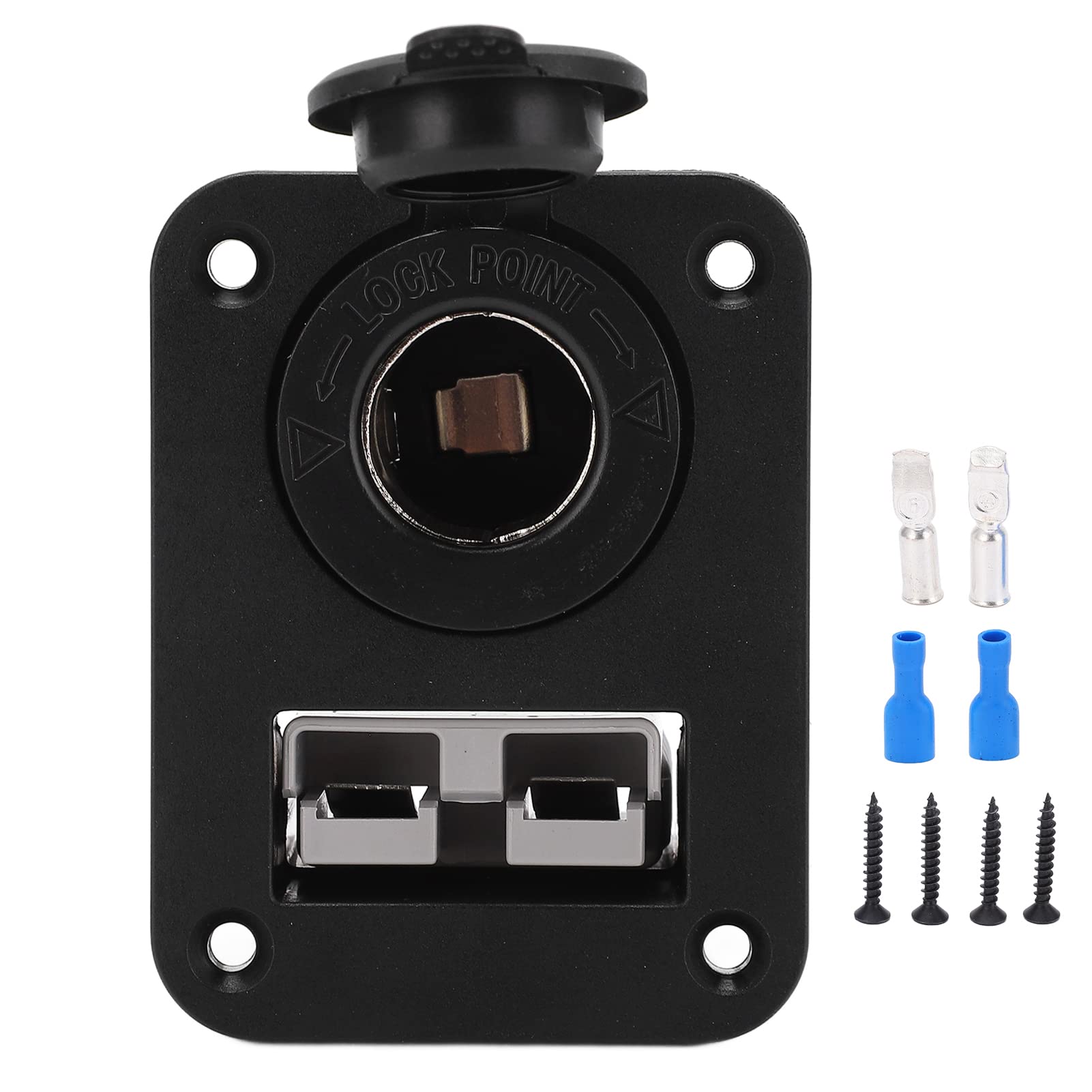 Dual USB Car Cigarette Lighter Socket - 12V Waterproof Power Outlet Charger Panel for Motorcycle, Tractor, Yacht, RV & Marine Vehicles | Perfect for Road Trips, Camping & Outdoor Adventures