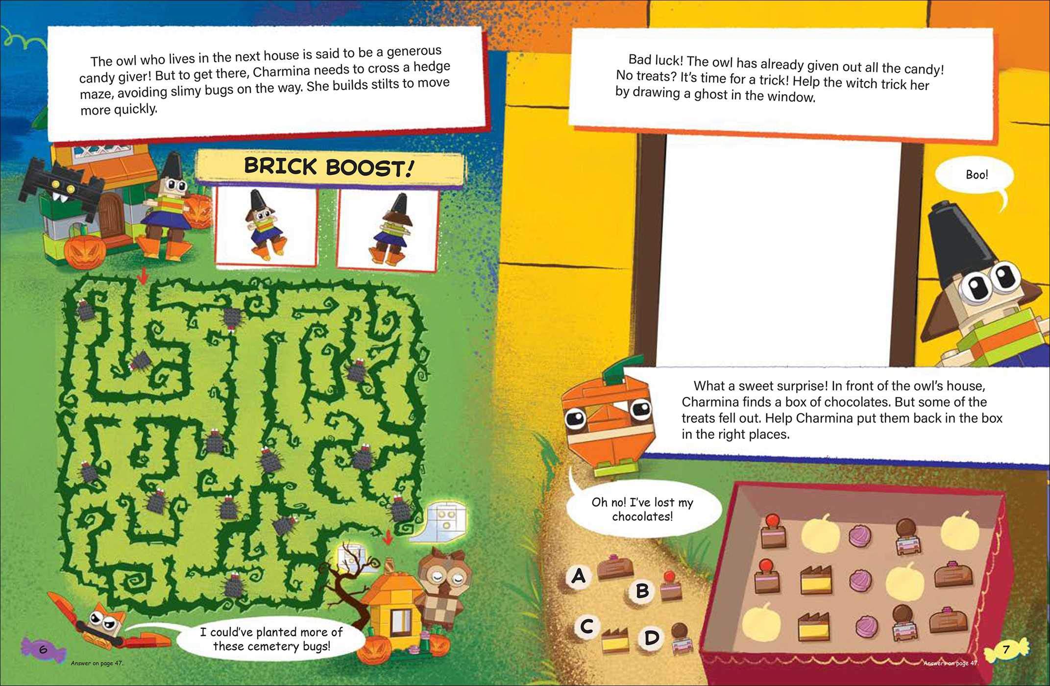 LEGO Halloween Activity Book with Minifigure - Build Spooky Fun for Kids | Creative Play, Party Favors & Holiday Gift Idea