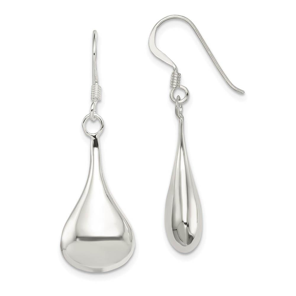 Elegant Black Bow Sterling Silver Teardrop Earrings for Women - Hypoallergenic Dangle Jewelry for Parties, Weddings & Special Occasions