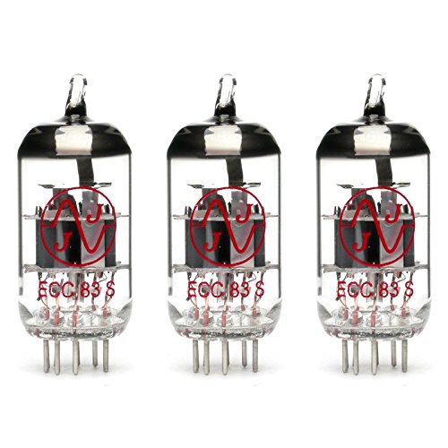 JJ ECC83/12AX7 Vacuum Tube Preamp - 3 Pack for Guitar Amps & Audio Equipment | High Gain, Low Noise Tubes for Musicians & Audiophiles