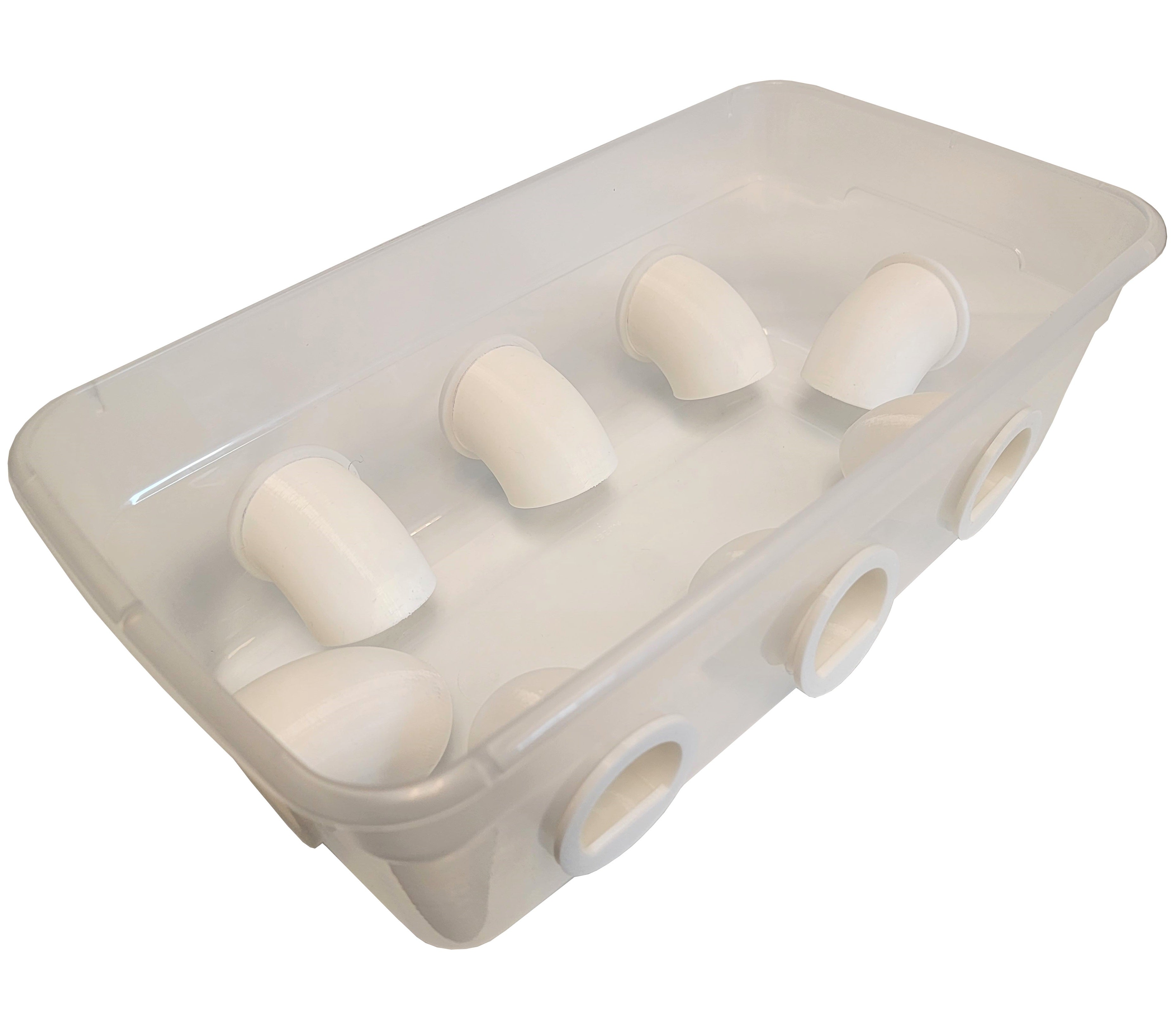16 Pack No Waste Quail & Chick Feeders - Durable DIY Port Feeders for Poultry, Birds, and Small Animals - Perfect for Coops, Farms, and Backyard Flocks